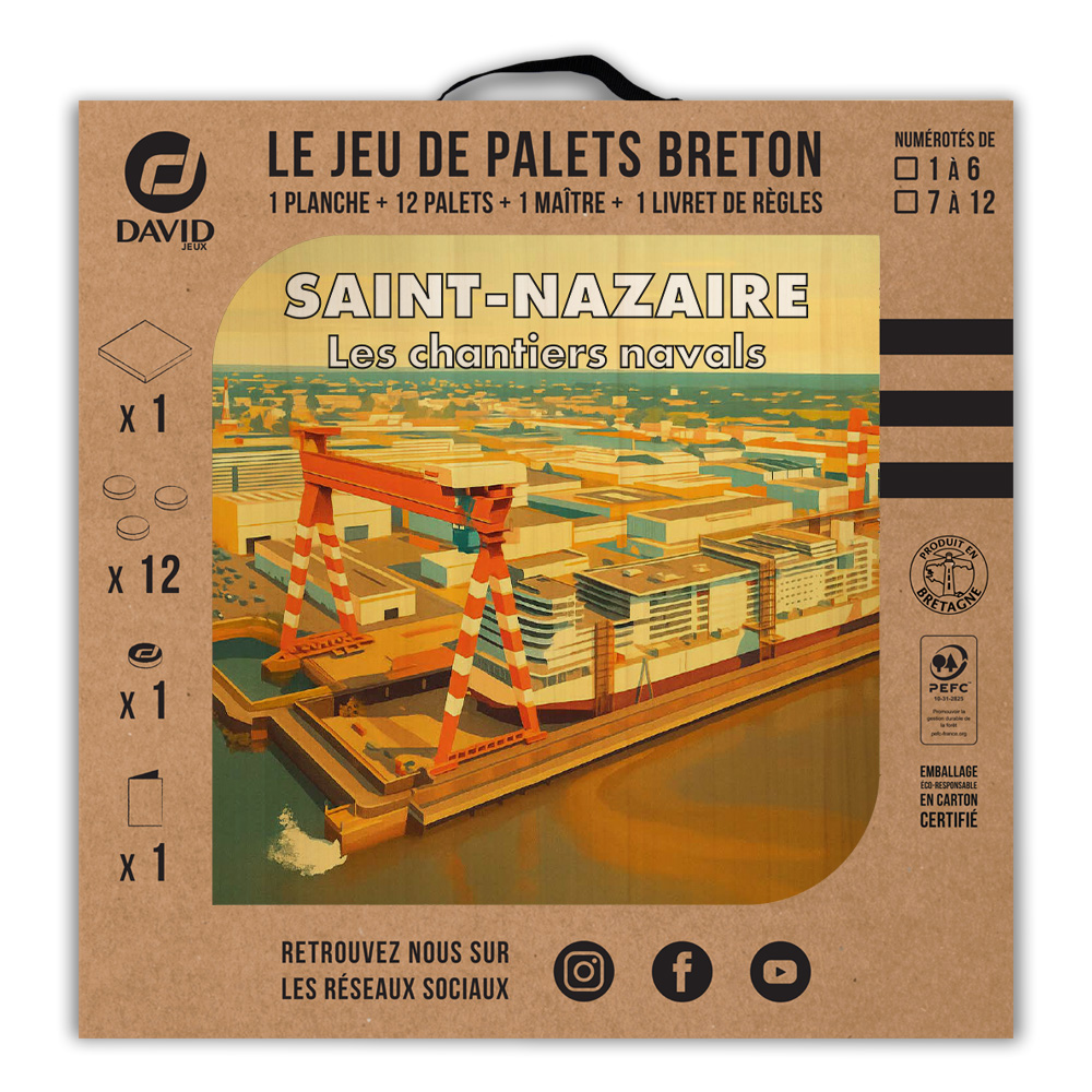 Kit de jeu de palets breton – Saint Nazaire – Les chantiers navals – Image 3