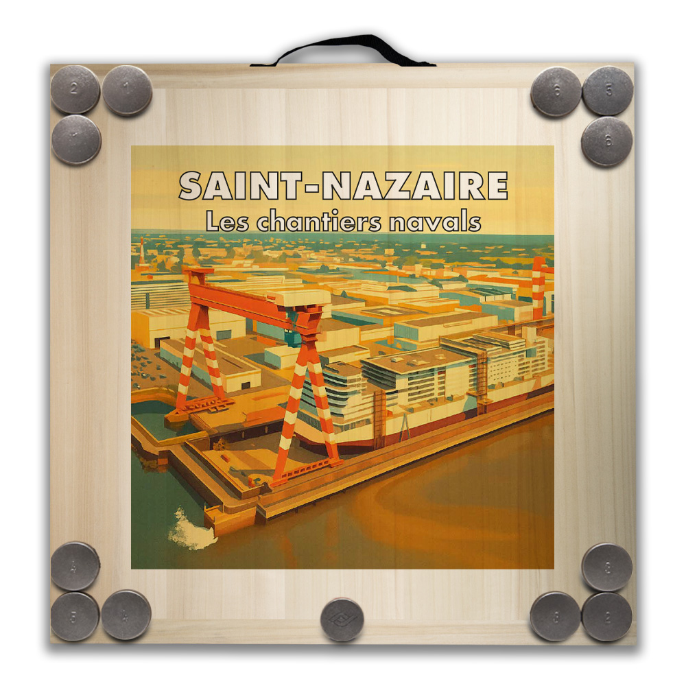 Kit de jeu de palets breton – Saint Nazaire – Les chantiers navals – Image 2