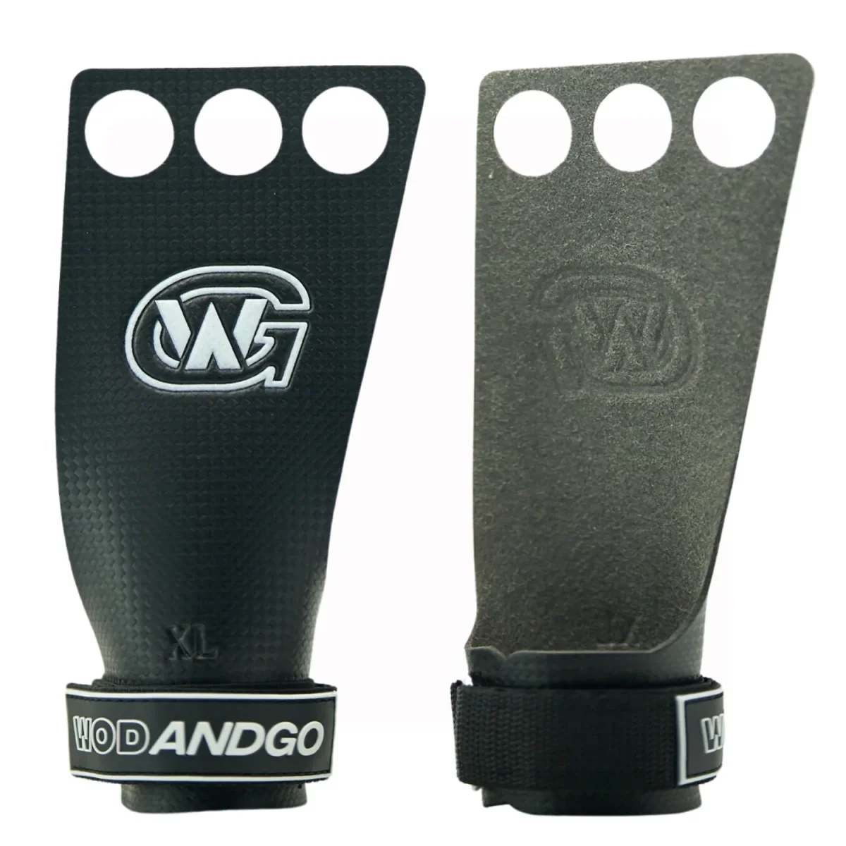 Maniques Gym CarbonGrip – Noir – 3 trous