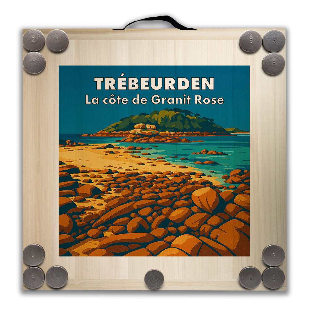 Kit de jeu de palets breton – Trébeurden – La côte de Granit Rose – Image 2