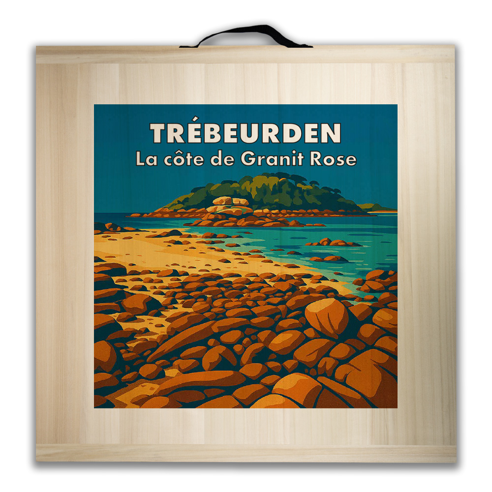 Kit de jeu de palets breton – Trébeurden – La côte de Granit Rose