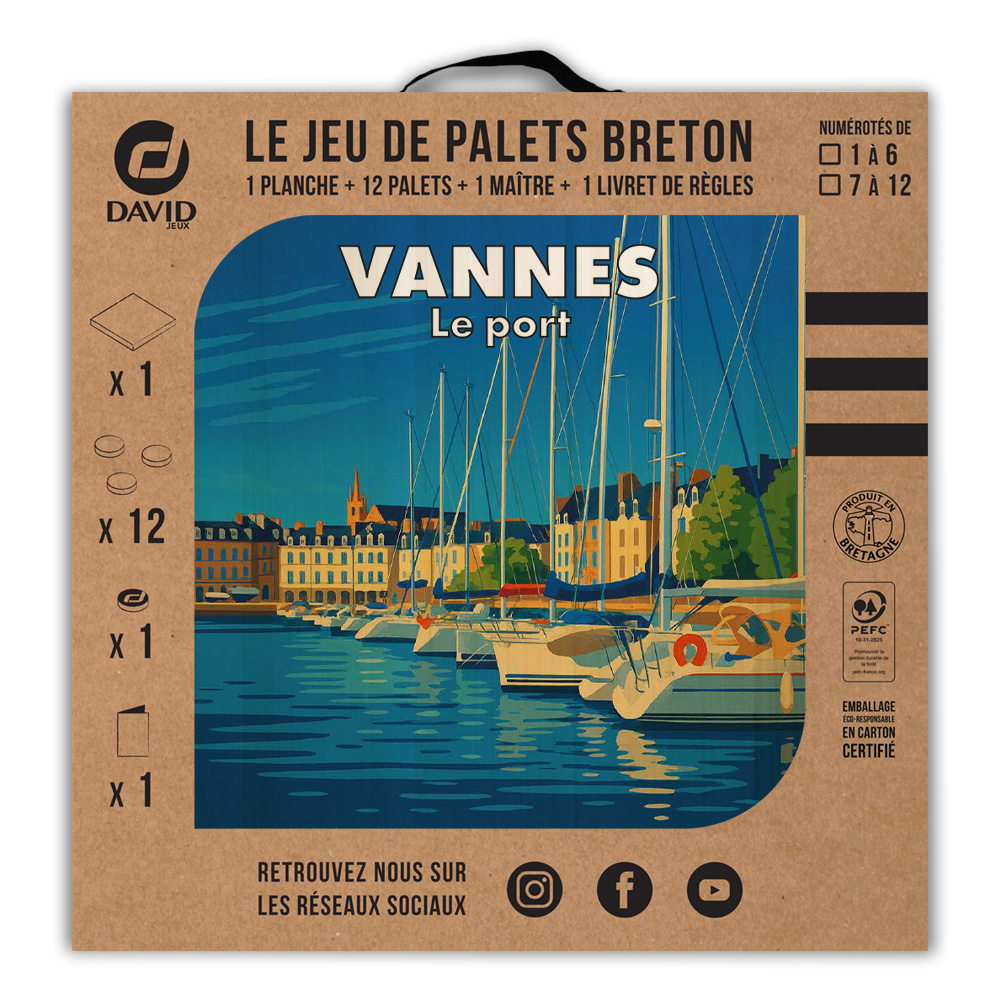 Kit de jeu de palets breton – Vannes – Le Port – Image 3