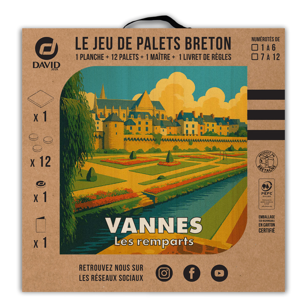 Kit de jeu de palets breton – Vannes – Les Remparts – Image 3