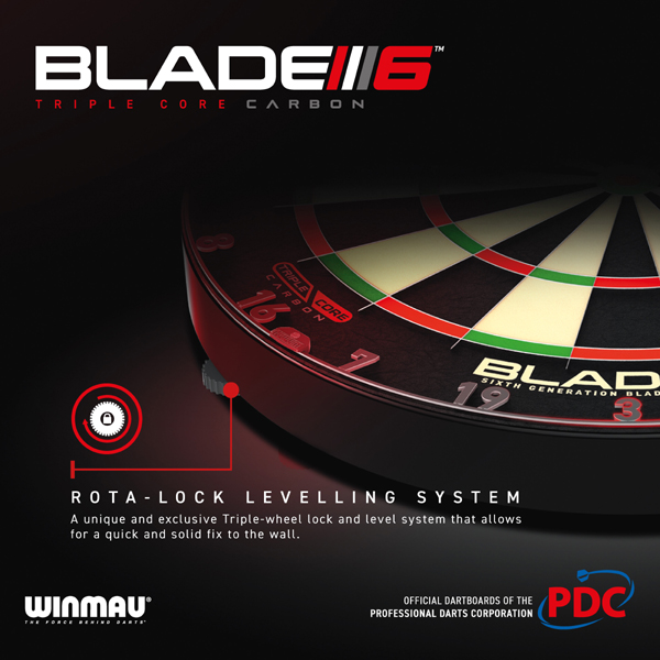 Cible traditionnelle Winmau-Blade 6 Carbon Triple Core – Image 5