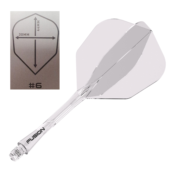 Combi Ailette&Tige Winmau Fusion Soft Clear Shape 28mm – Image 2