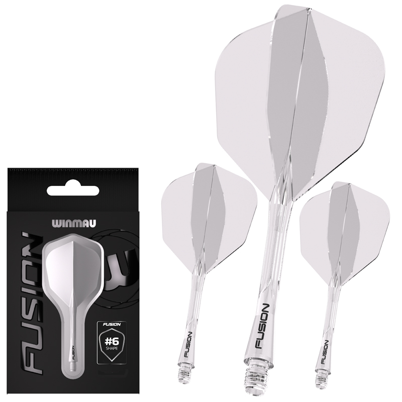 Combi Ailette&Tige Winmau Fusion Soft Clear Shape 34mm
