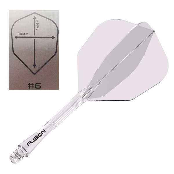 Combi Ailette&Tige Winmau Fusion Soft Clear Shape 34mm – Image 2