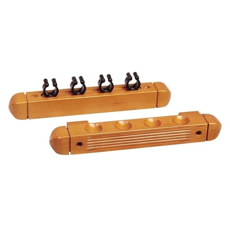 Porte-queues de billard marron- 4 queues